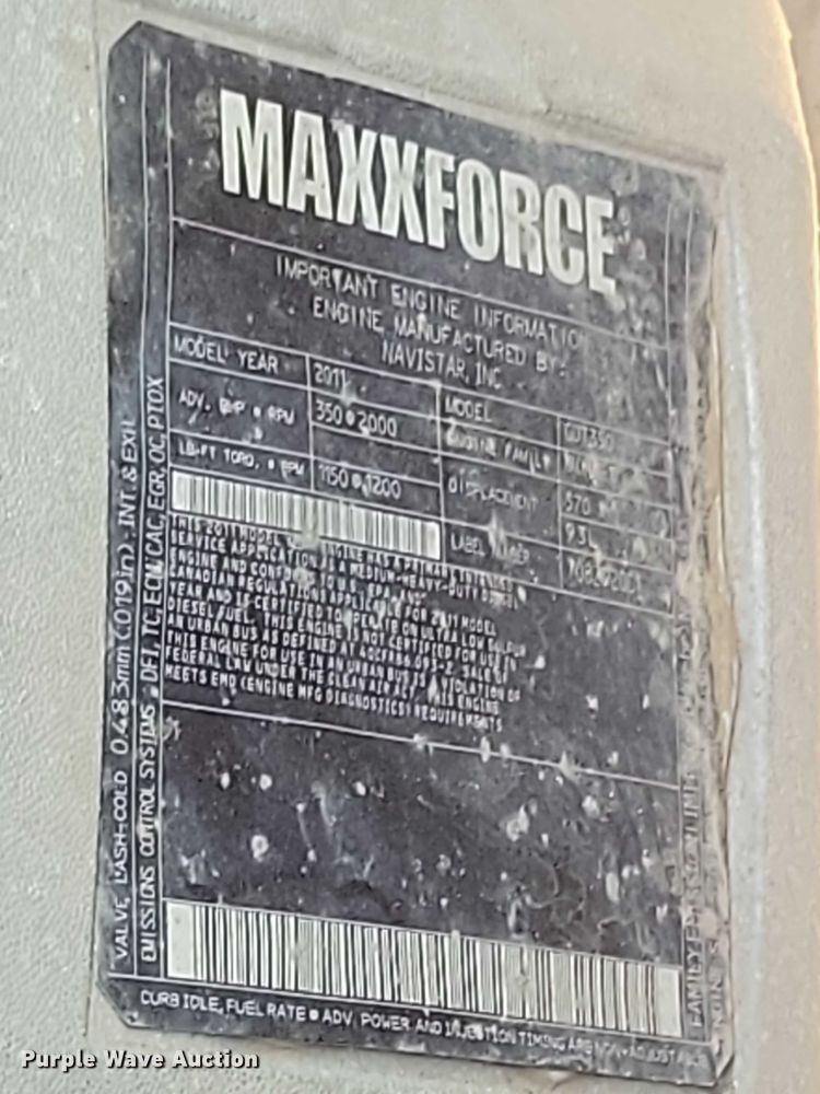 image for item DX7269 2012 International  7500 dump truck