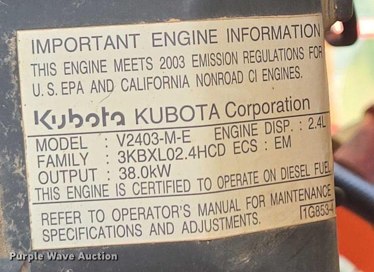 image for item DX7270 2003 Kubota MX5000E tractor