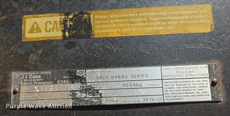 image for item DX7271 1991 Case International 595 tractor