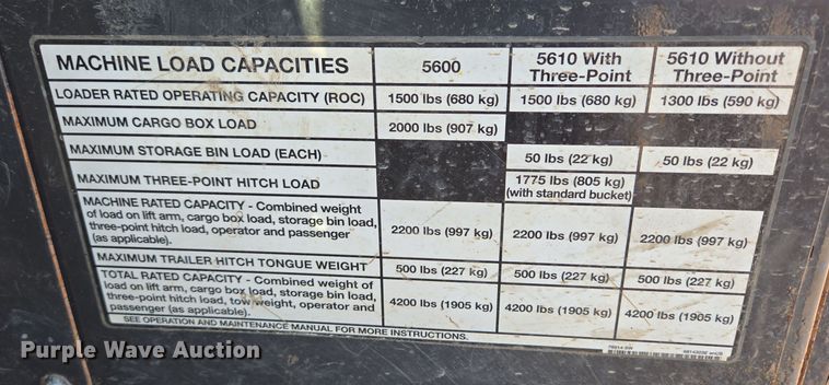 image for item DX7274 2013 Bobcat 5600 Toolcat utility vehicle