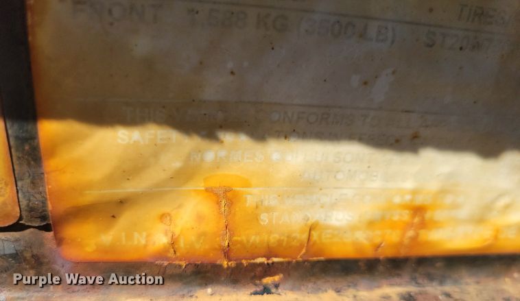 image for item DX7278 2014 PJ utility trailer