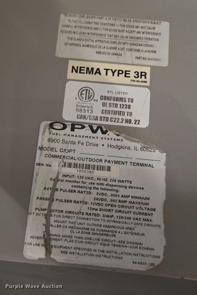 image for item DX7285 (5) OPW fuel pedestals