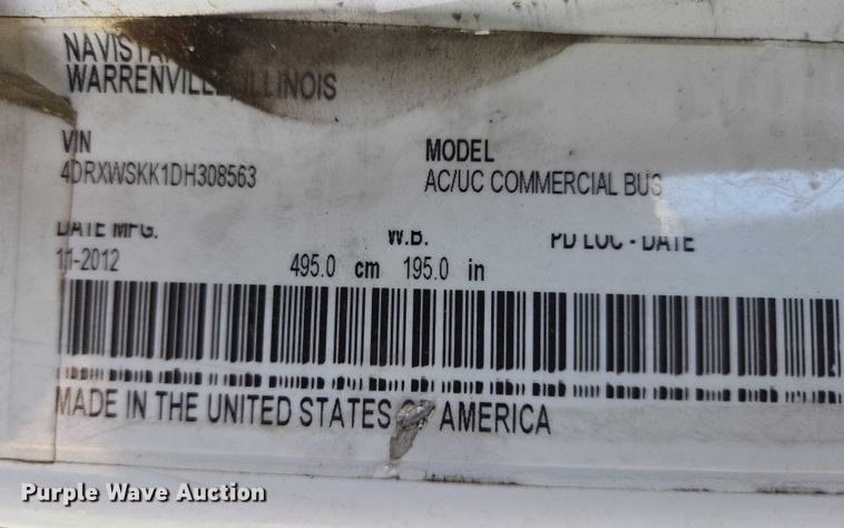 image for item DX7301 2013 IC shuttle bus