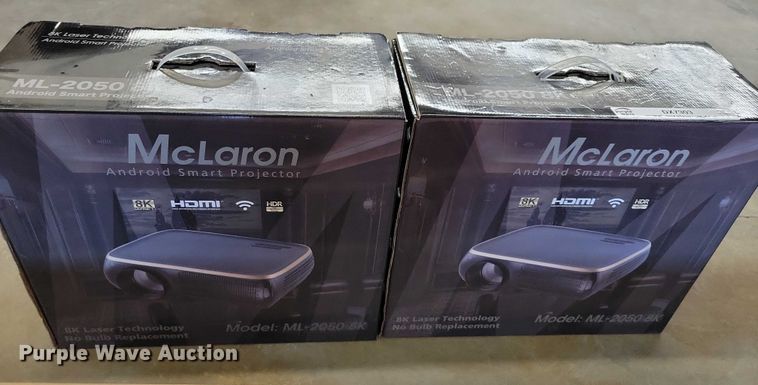 image for item DX7303 (2) McLaron ML-2050 projectors