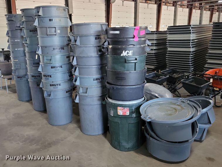 image for item DX7326 (46) Rubbermaid Brute trash cans