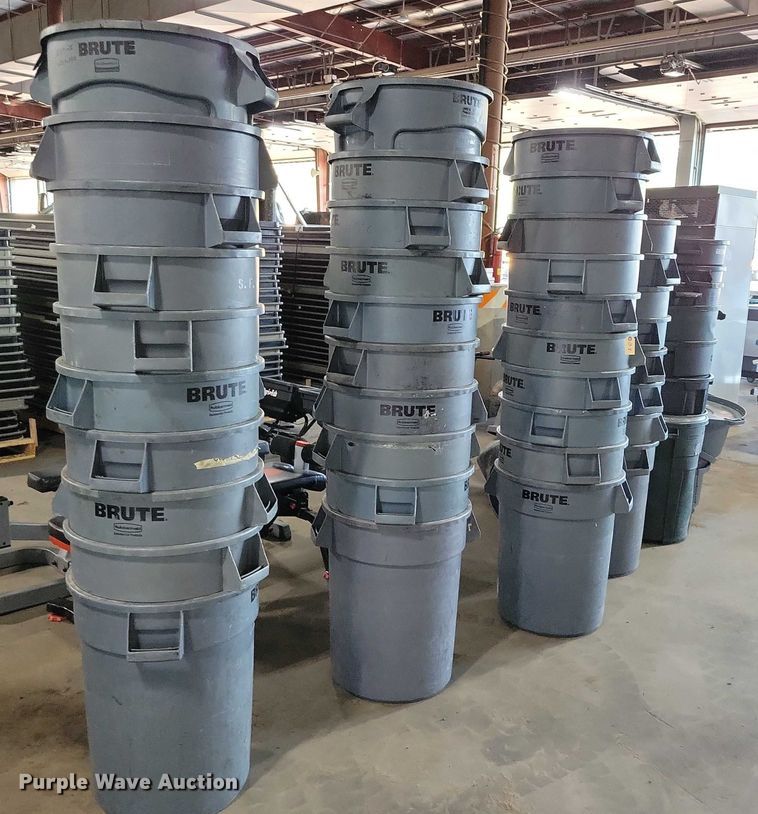 image for item DX7326 (46) Rubbermaid Brute trash cans
