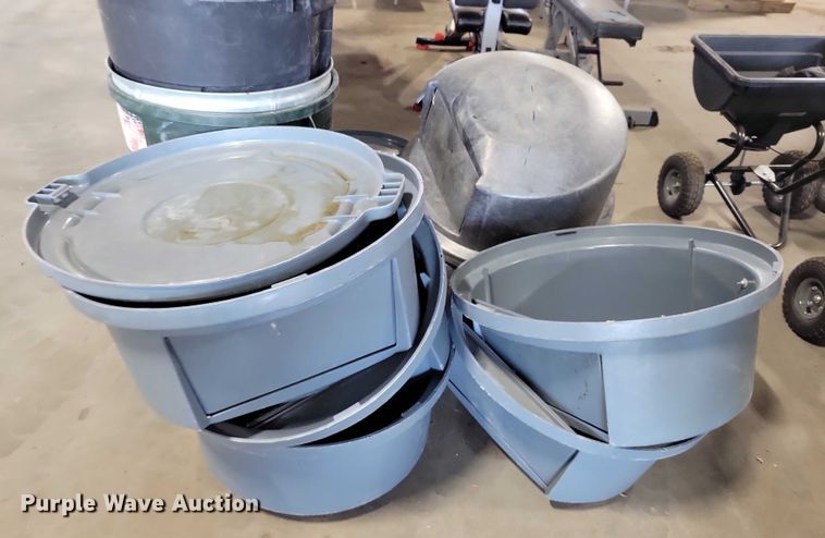 image for item DX7326 (46) Rubbermaid Brute trash cans
