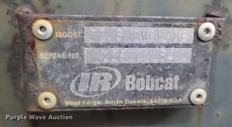 image for item DX7334 Bobcat skid steer snow blade 
