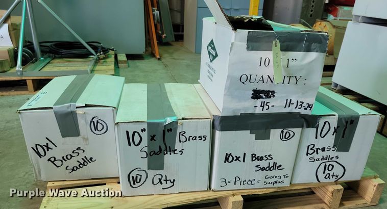 image for item DX7347 Approximately 225 McDonald water main brass saddles