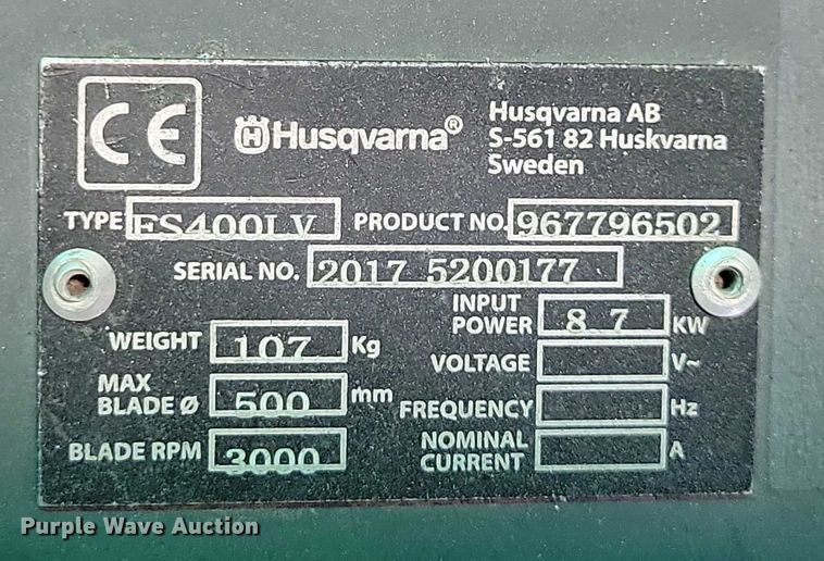 image for item DX7348 2017 Husqvarna  FS400LV concrete saw
