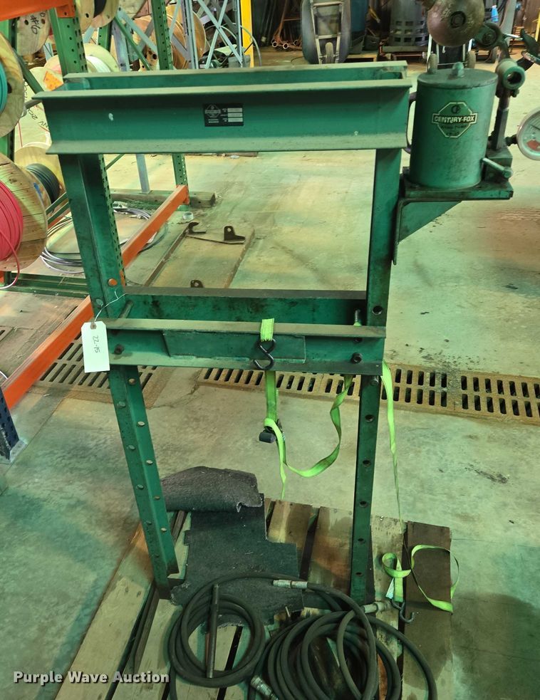 image for item DX7349 Century Fox FP-1012 10 ton hydraulic press