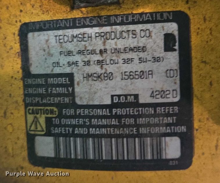 image for item DX7359 Yard-Man snowblower