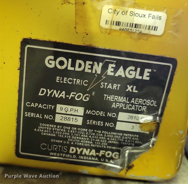 image for item DX7369 (7) Golden Eagle thermal foggers