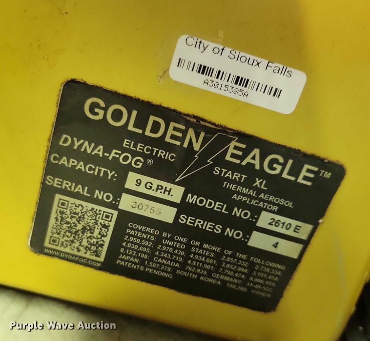 image for item DX7369 (7) Golden Eagle thermal foggers