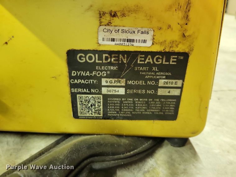 image for item DX7369 (7) Golden Eagle thermal foggers