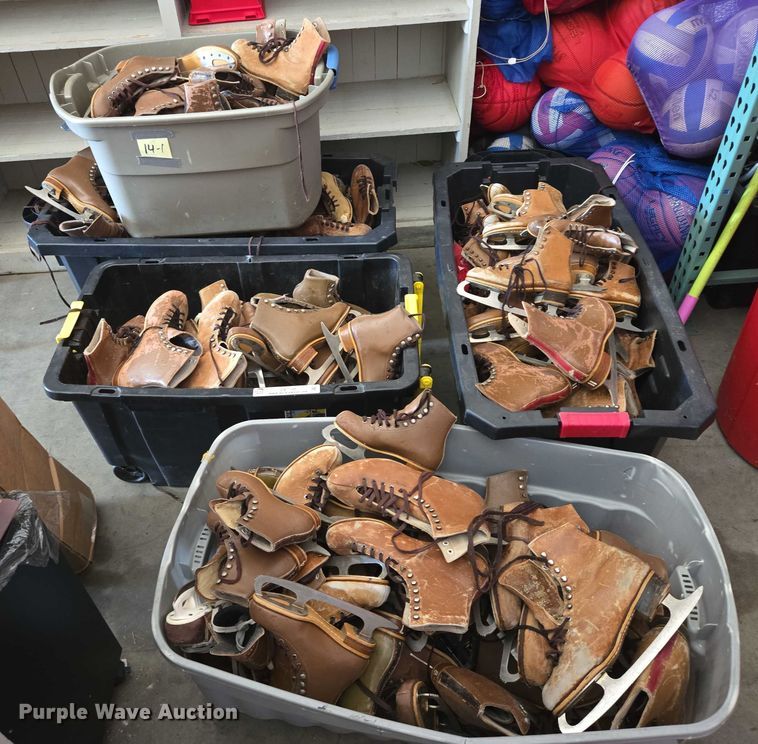 image for item DX7396 Approximately 112 pairs of ice skates