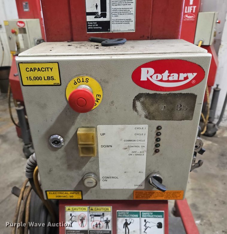 image for item DX7402 Rotary Lift HP415-1 automotive lift