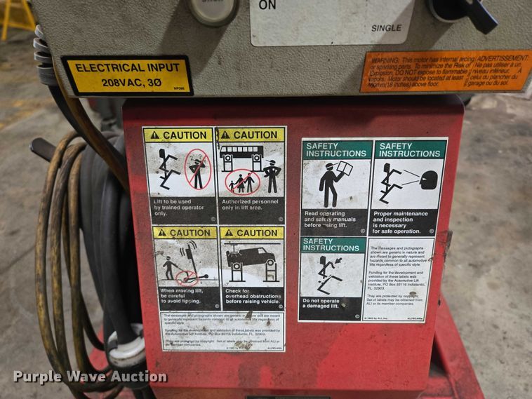 image for item DX7402 Rotary Lift HP415-1 automotive lift