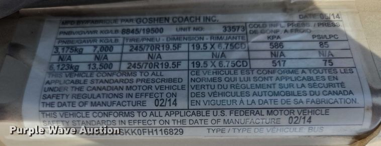 image for item DX7406 2015 IC shuttle bus