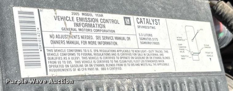 image for item DY0845 2005 Chevrolet Tahoe SUV