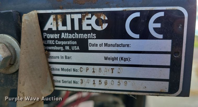 image for item DZ6498 1998 Alitec skid steer cold planer