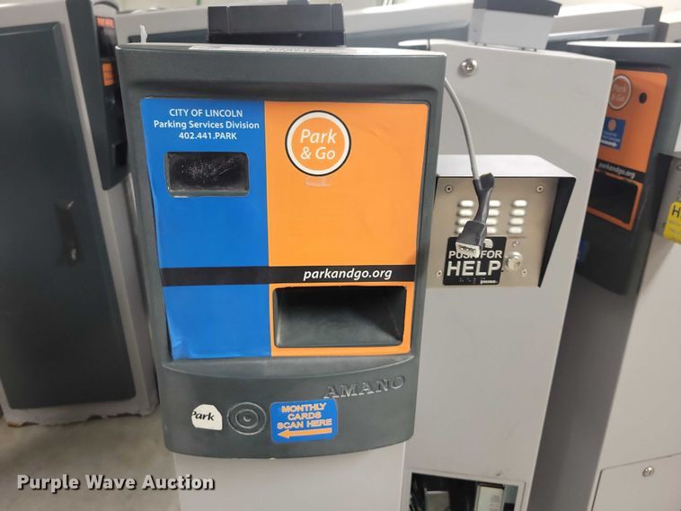 image for item DZ6519 Amano (6) Amano parking garage ticket machines