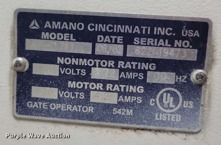 image for item DZ6522 (9) Amano parking garage gate machines
