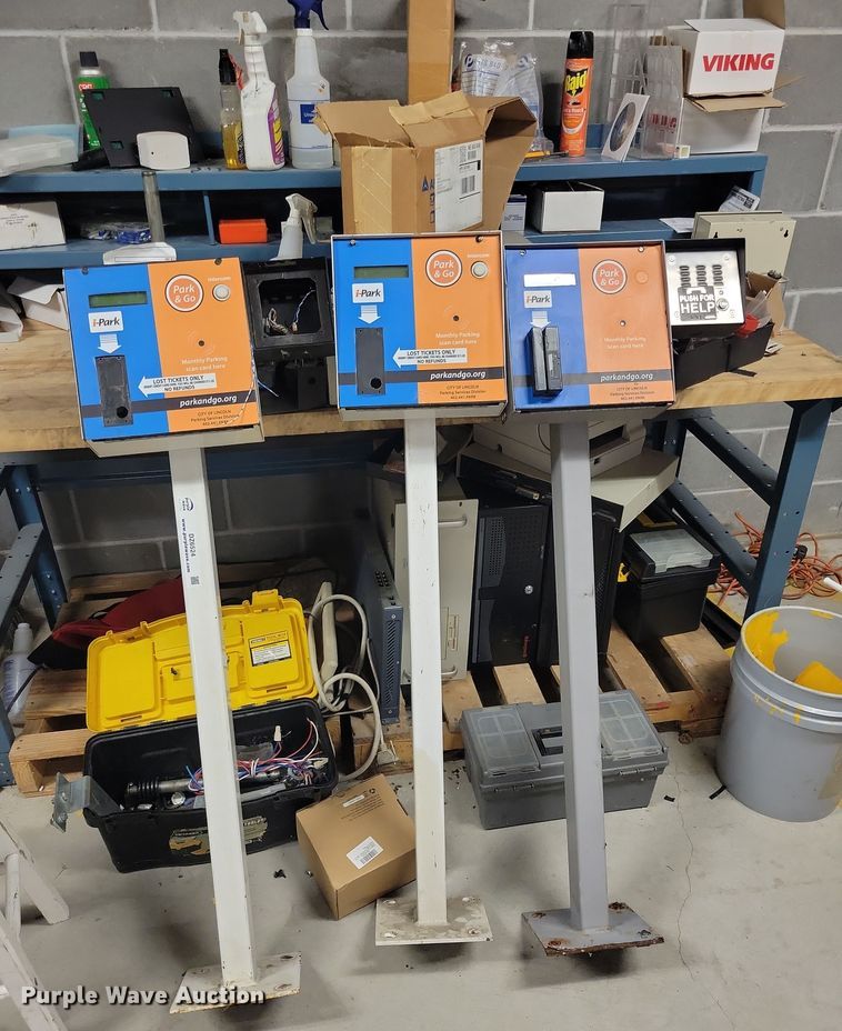 image for item DZ6524 (3) parking garage ticket machines