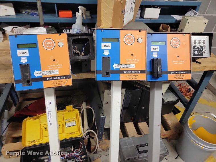 image for item DZ6524 (3) parking garage ticket machines