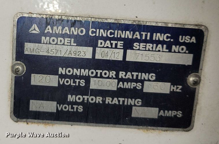 image for item DZ6527 (16) Amano parking garage ticket machines