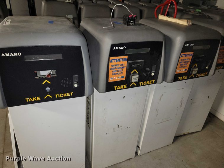 image for item DZ6530 Amano (9) parking garage ticket machines