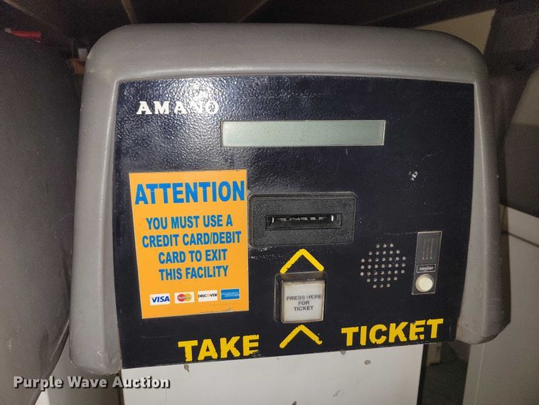 image for item DZ6530 Amano (9) parking garage ticket machines