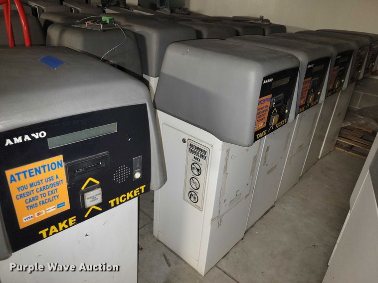 image for item DZ6530 Amano (9) parking garage ticket machines