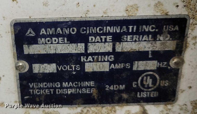 image for item DZ6531 Amano ExpressParc (4) parking garage ticket machines