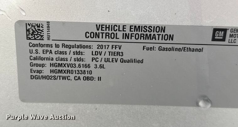 image for item DZ8944 2017 Chevrolet Impala 