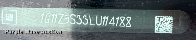 image for item DZ8945 2020 Chevrolet Impala LT 