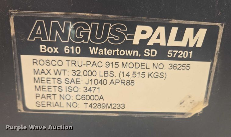 image for item EB1010 Roscoe Tru-Pac 915 pneumatic roller