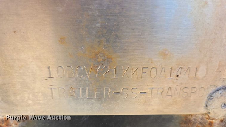 image for item EB1011 1989 Brenner tank trailer