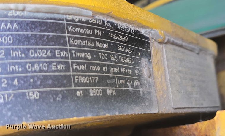 image for item EB1019 2000 Komatsu GD650A motor grader