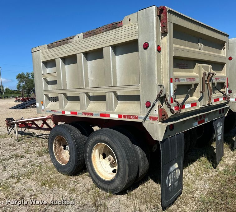 image for item EB2905 1994 Clement end dump pup trailer