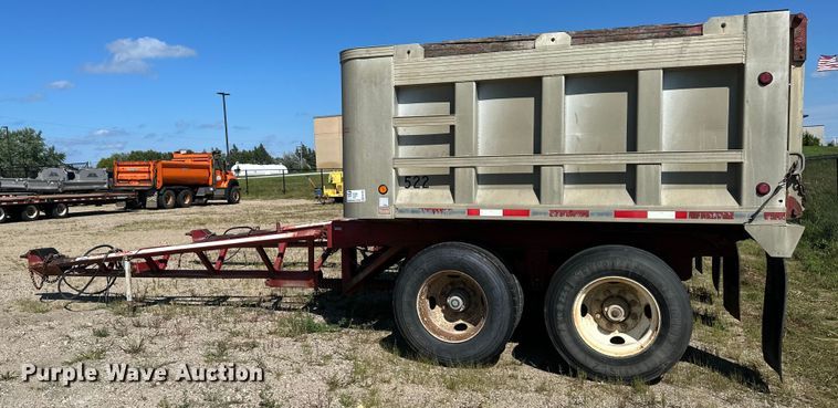 image for item EB2905 1994 Clement end dump pup trailer