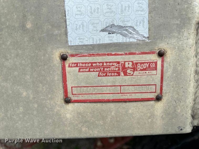 image for item EB2905 1994 Clement end dump pup trailer