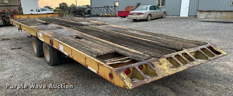 image for item EE3978 1996 Load King 202TT tilt deck equipment trailer