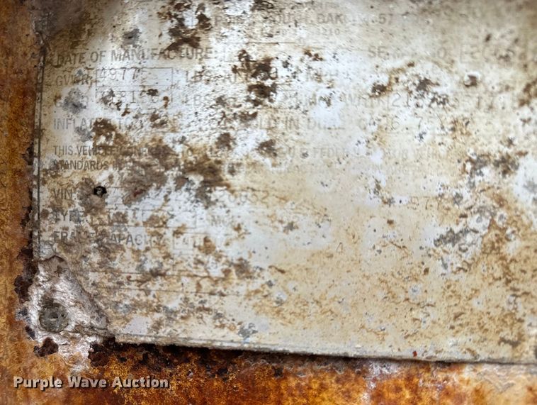 image for item EE3978 1996 Load King 202TT tilt deck equipment trailer