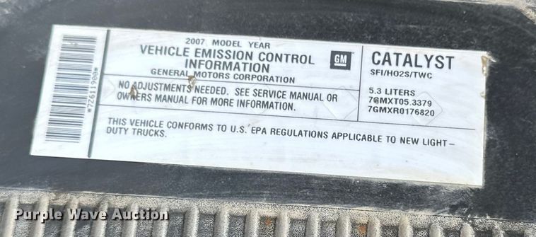 image for item EE3981 2007 Chevrolet Silverado 1500 Ext. Cab pickup truck