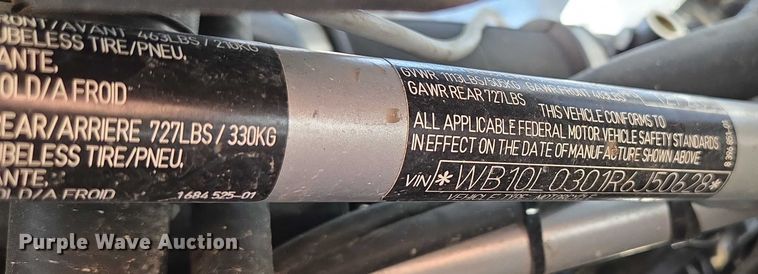 image for item EG8219 2024 BMW R 1250 Rt Police motorcycle