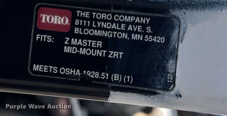 image for item EG8364 2014 Toro 74274 ZTR lawn mower