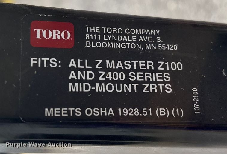 image for item EJ7652 Toro Z Master ZTR lawn mower
