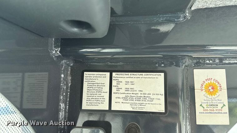 image for item EM2347 2010 John Deere 770G motor grader