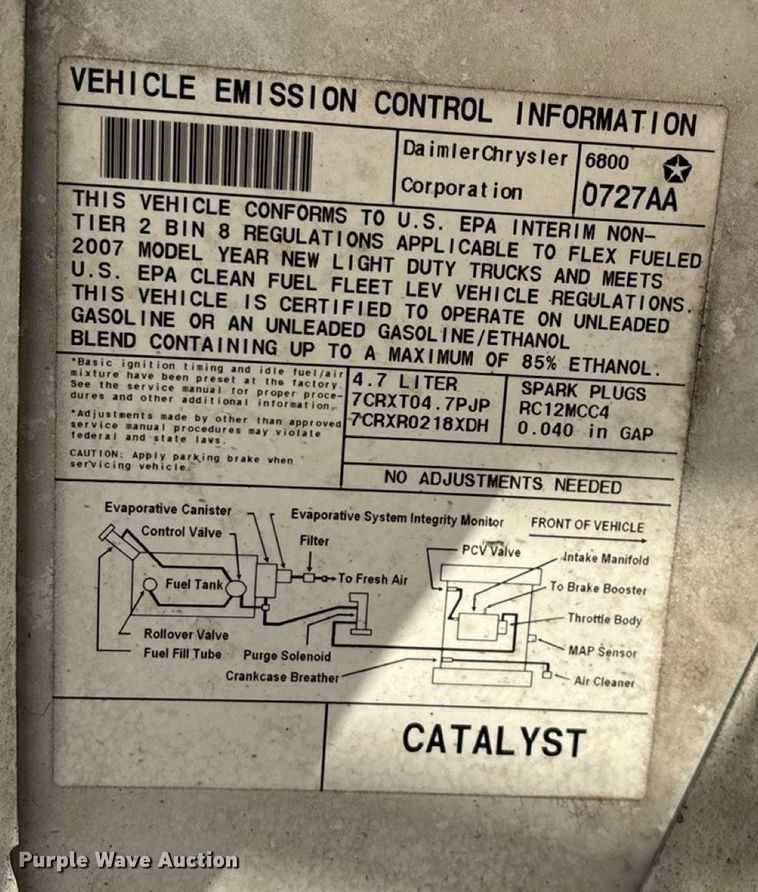 image for item EN5526 2007 Dodge Ram 1500 Quad Cab pickup truck